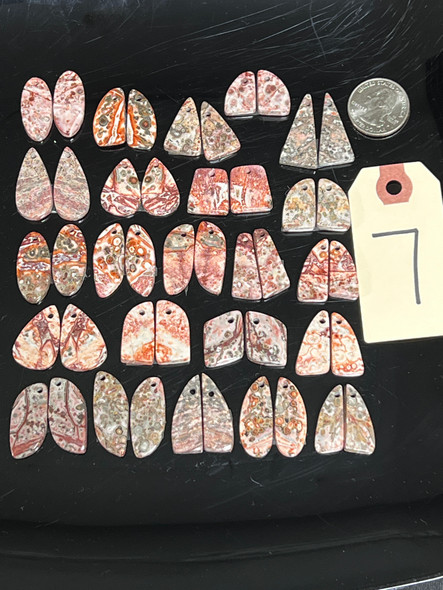 Jasper, Leopardskin, Matched Pairs, Pendants