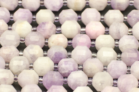 Jade, Lavender, Nephrite, Natural, Faceted Off Round, 10mm, One Strand