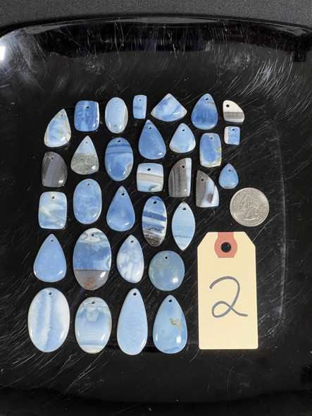 Blue Opal, Pendants, Pick Lot You Like, 100 Grams