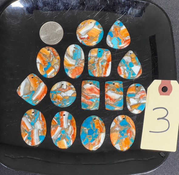 Oyster Copper Turquoise, Composite Gemstone, Pendants, Pick Lot You Like, 100 Grams