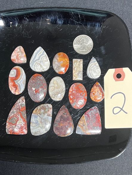 Agate, Crazy Lace, Side Drilled, Pick Lot You Like, 100 Grams