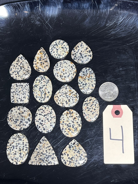 Dalmatian Stone "Jasper", Pendants, Pick Lot You Like, 100 Grams