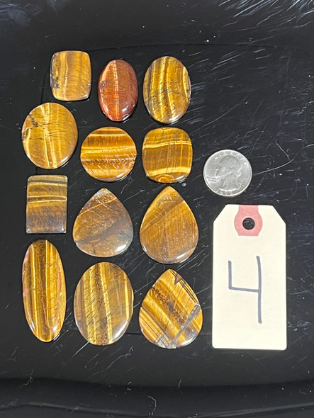 Tiger Eye, Brown, Cabochons