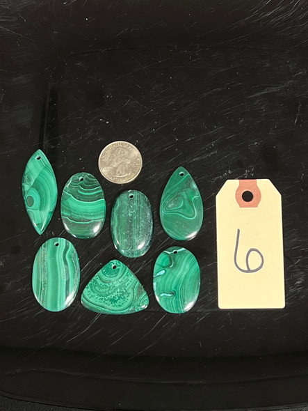 Malachite, Pendants