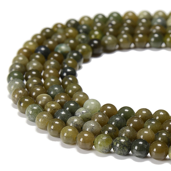 6mm Canadian Jade, Nephrite, Smooth Round