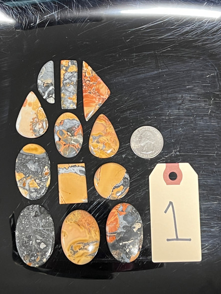 Maligano Jasper, Cabochons, Pick Lot You Like, 100 Grams