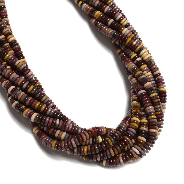 Mookaite, Mixed, Jasper, One 6x2mm, Rondelle Disk