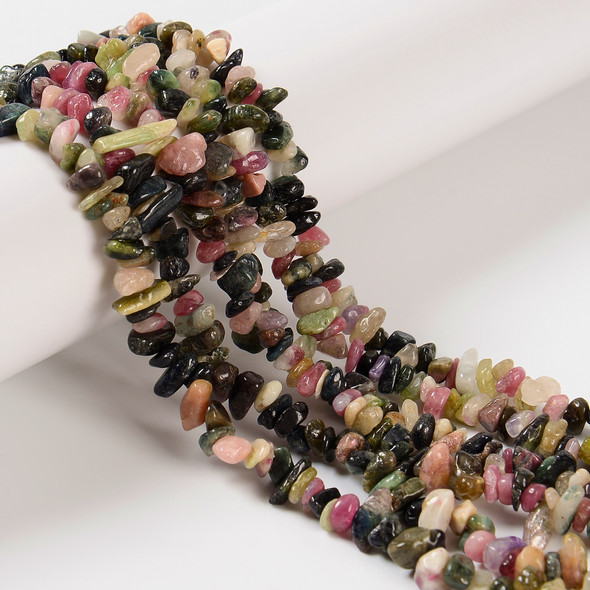 Tourmaline, Mixed, Chip Sizes 8x4, One 32in Strand
