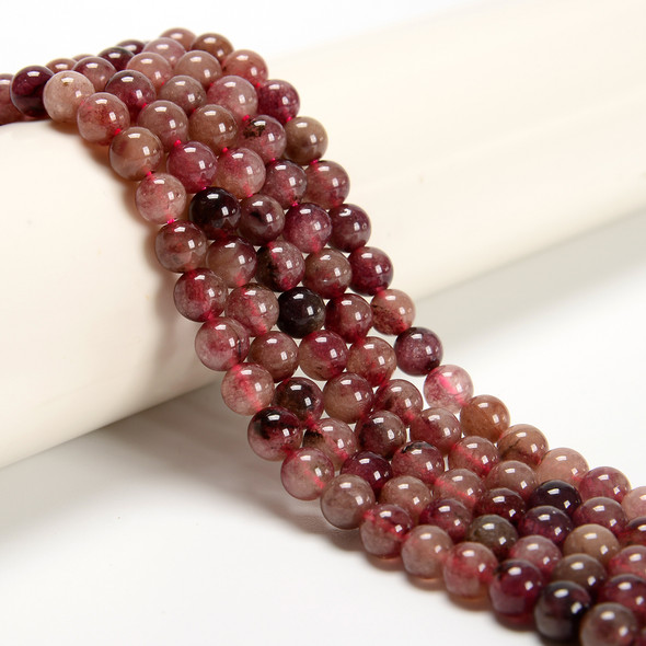 6mm Jade, Nephrite, Dyed, Smooth Round