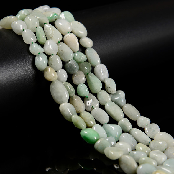 Jadeite, Dyed, Smooth, Nuggets, Varied Sizes, One 8-10mm Strand