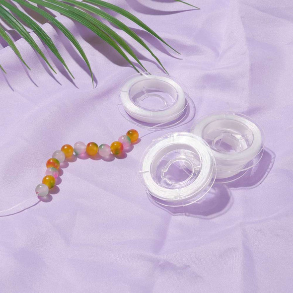 Stretch Cord, 0.8mm, 30 feet - White