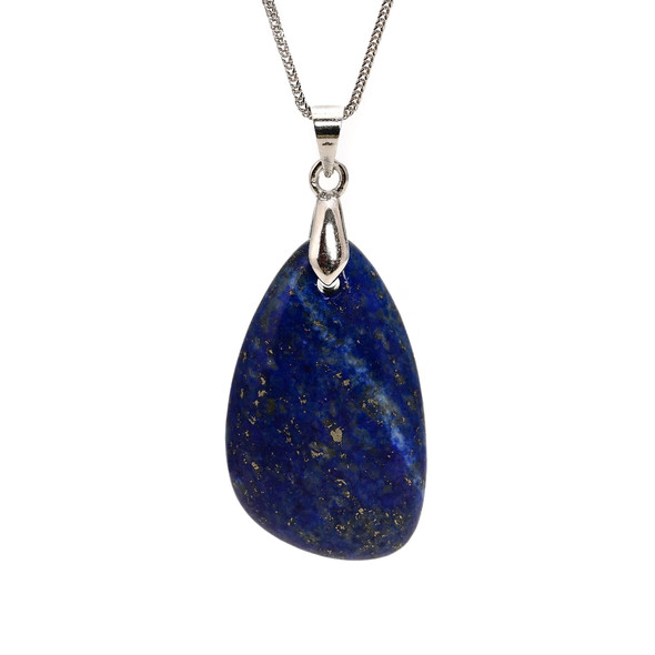 Lapis, Natural, Drop, One Pendant, 30x18mm