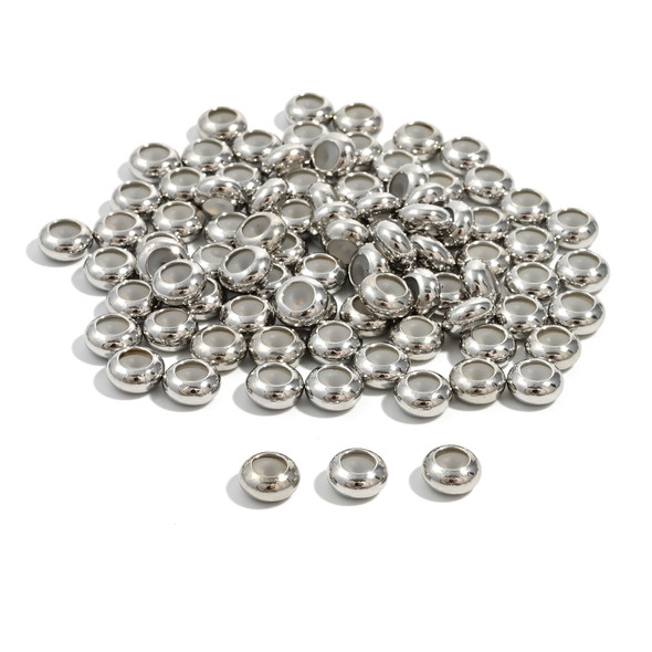 Slide Clasp, Antique Silver Plated, 8mm x 4mm, 100 Pieces