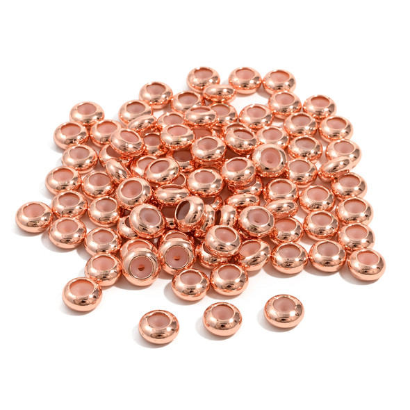 Slide Clasp, Rose Gold Plated, 8mm x 4mm, 10 Pieces
