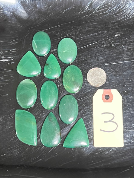 Jade, Nephrite, Cabochons, Pick Lot You Like, 100 Grams
