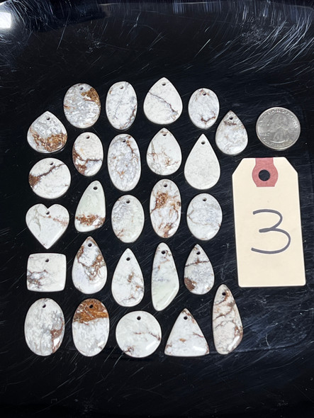 Magnesite, Pendants, Pick Lot You Like, 100 Grams
