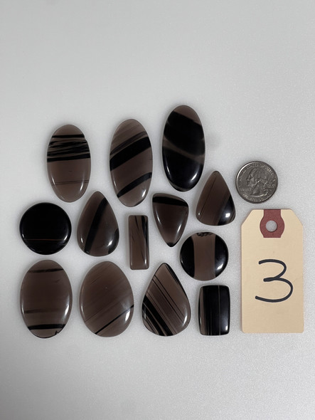 Obsidian, Midnight Lace, Cabochons, Pick Lot You Like, 100 Grams