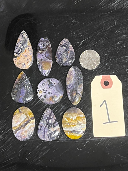 Tiffany Stone from Utah, Side Drilled, Pick Lot You Like, 100 Grams