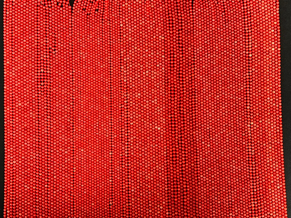 100 Strands of Coral, Dyed, Smooth Round 4mm