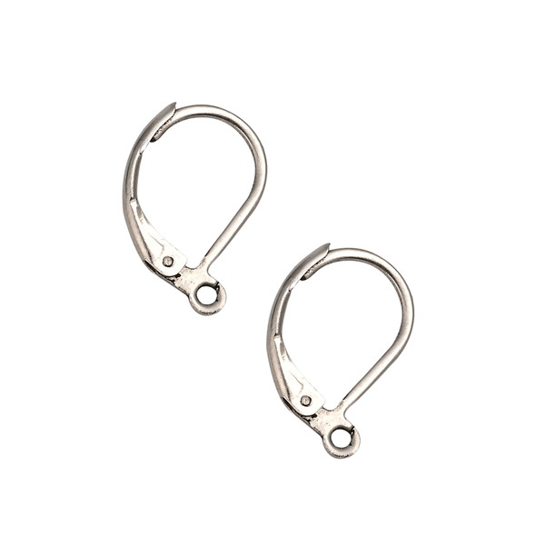 Ear Wires, Leverback, 16mm, 22 gauge, Stainless Steel, 100 PCS