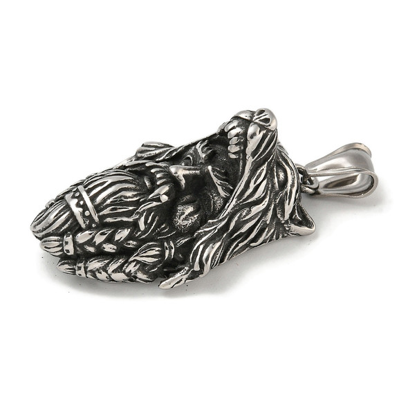 Viking Pendant, Stainless Steel, 41x24x17mm