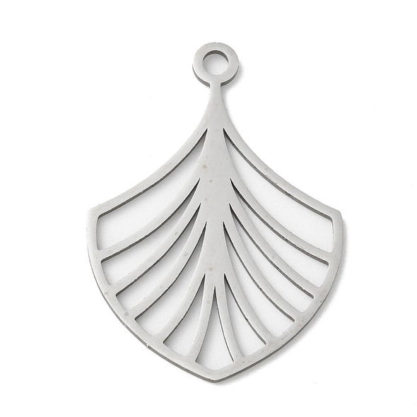 Stainless Steel, Cutout, Teardrop, 35x25mm, 2 PCS