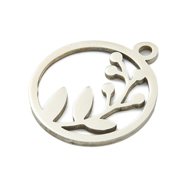 Stainless Steel, Cutout, Flower, 18x15mm, 10 PCS