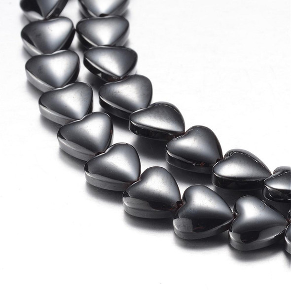 Hematite, Synthetic, Magnetic, Grade A, One 6mm Strand