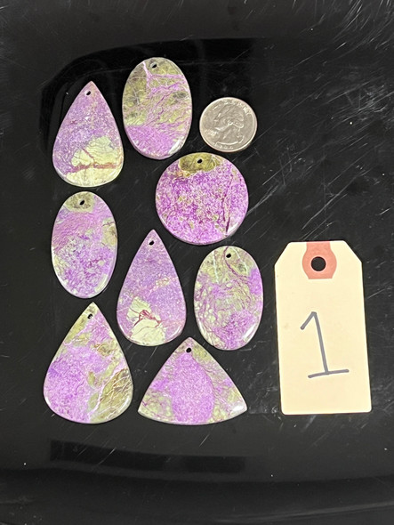 Stichtite, Stabilized, Pendants, Pick Lot You Like, 100 Grams