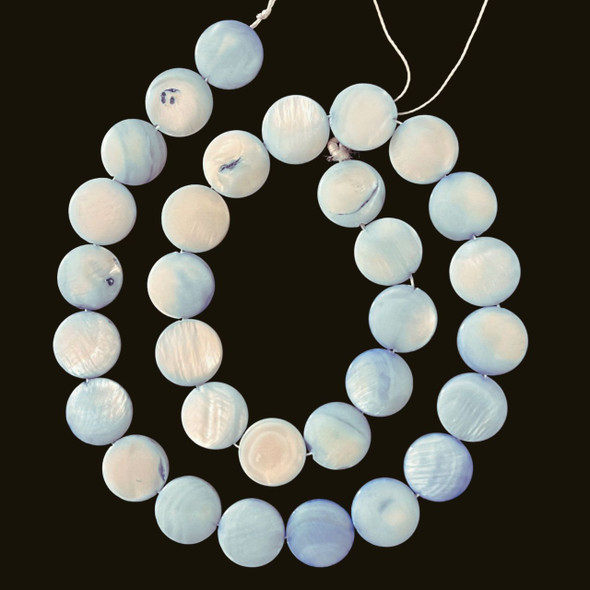 Shell, Dark Blue, Dyed, One 13mm Strand