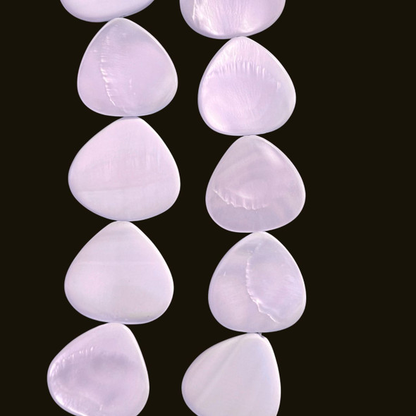 Shell, Smooth Drop, Purple, Dyed, 20mm