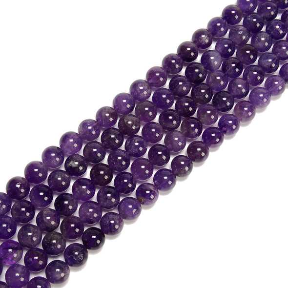 Amethyst, Natural, Smooth Round, 12mm