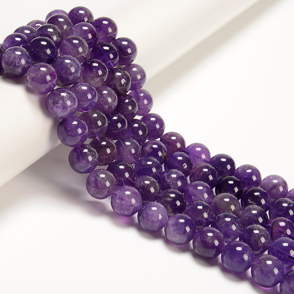 Amethyst, Natural, Smooth Round, 12mm