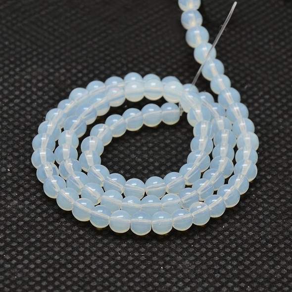 Opalite, Glass, Smooth Round