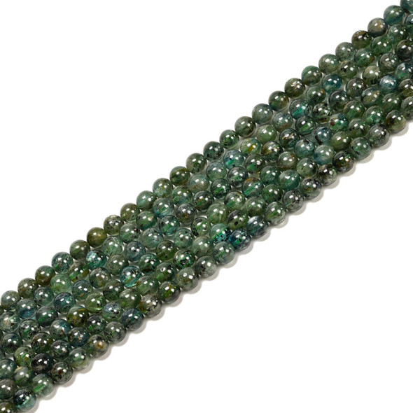 Kyanite, Green, Stabilized, Smooth Round, 6mm