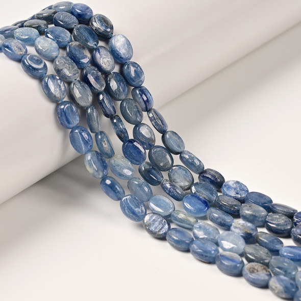 Kyanite, Blue, Stabilized, Smooth Oval, 6x8mm