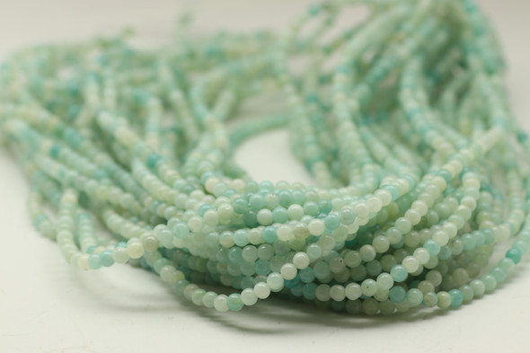 4mm Amazonite, Natural, Smooth Round