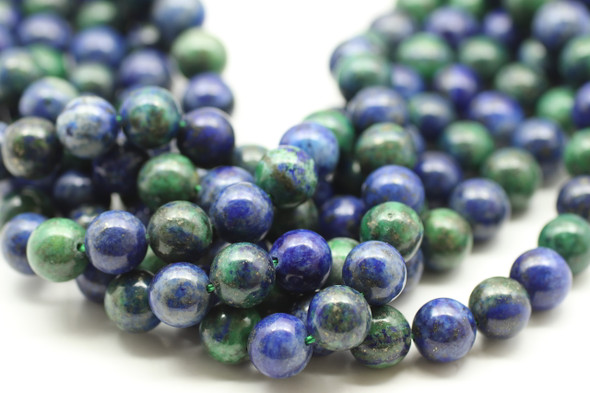 Chrysocolla Chinese, Dyed, Smooth Round, One Strand