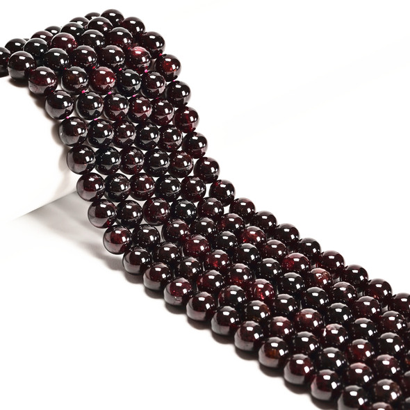 Garnet, Natural, Smooth Round 8mm