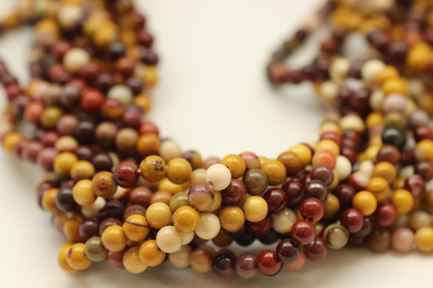 6mm, Jasper, Mookaite, Natural, Smooth Round