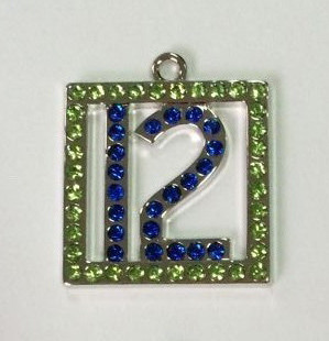 #12 Crystal Pendant 25x25mm