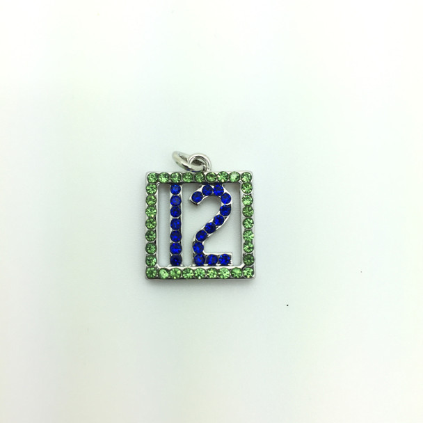 #12 Crystal Pendant 15x15mm