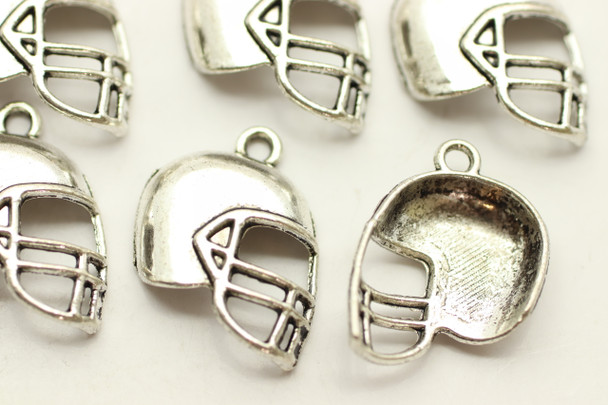 Helmet, Domed, 19x15x4mm, Antique Silver Plated (Metal Alloy), approx 15 per bag