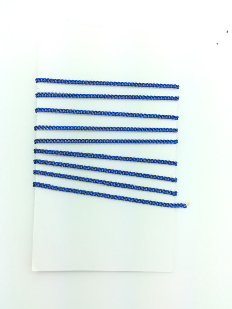 3 Feet of Blue 1.5mm Trace Chain