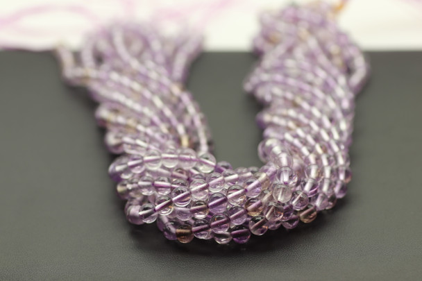 6mm Quartz, Ametrine, Heated, Smooth Round