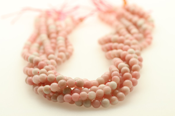 6mm Opal, Chinese, Pink, Natural, Smooth Round