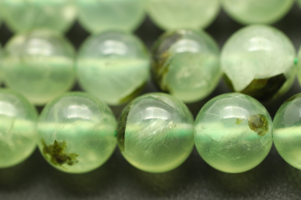 Prehnite, Natural, 8mm Smooth Round