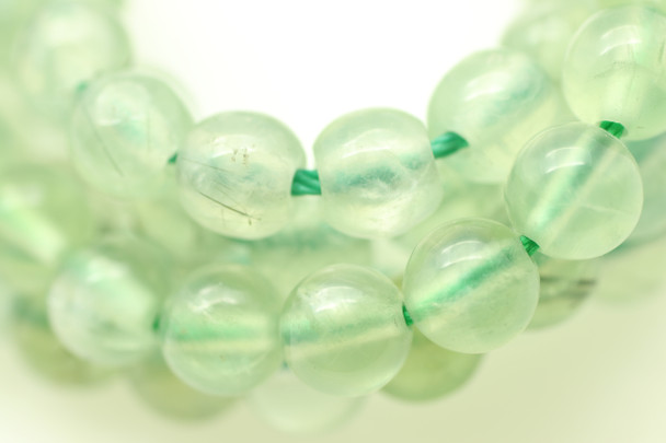 Prehnite, Natural, 4mm Smooth Round