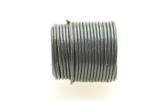 Leather Cord, Grey, Dyed, 1.5mm Round, 32 Feet (10mtrs)