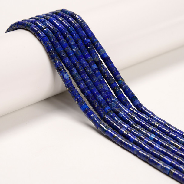 Lapis, Dyed, Heishi,  One 4x2mm Strand